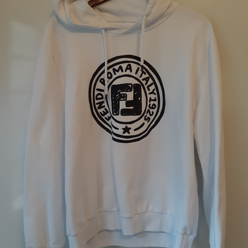 Fendi Logo Print Hoodie